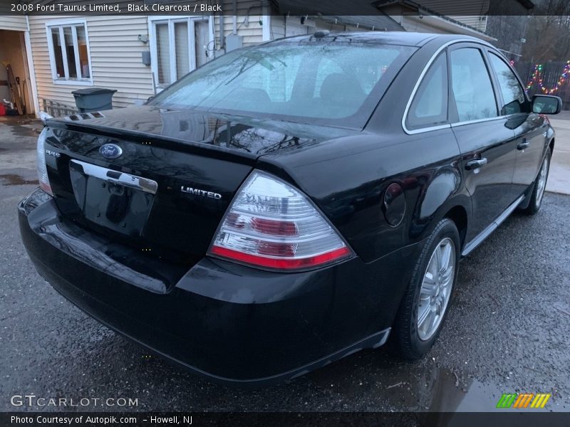 Black Clearcoat / Black 2008 Ford Taurus Limited