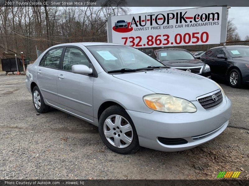 Silver Streak Mica / Stone 2007 Toyota Corolla CE