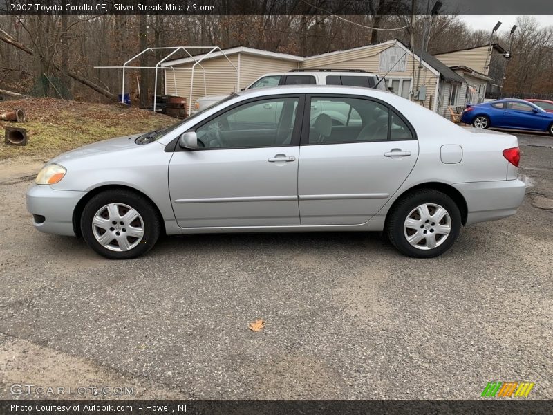 Silver Streak Mica / Stone 2007 Toyota Corolla CE