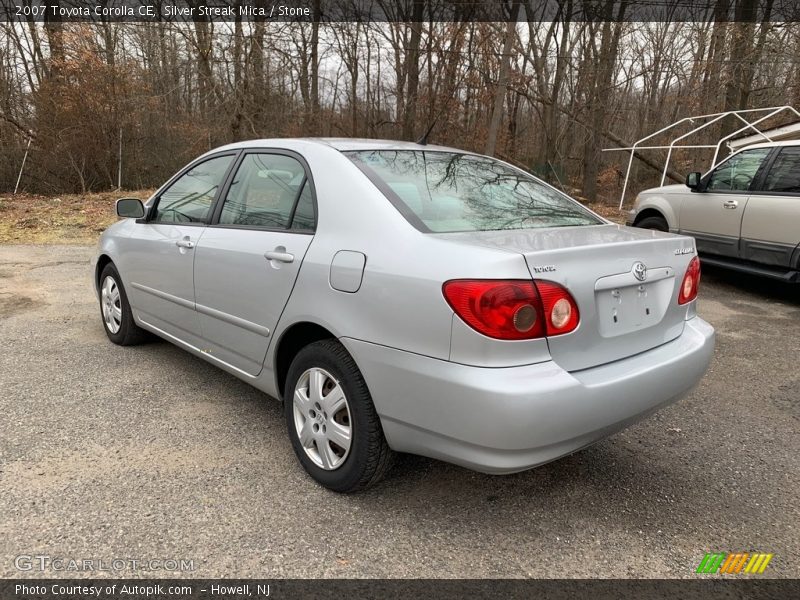 Silver Streak Mica / Stone 2007 Toyota Corolla CE