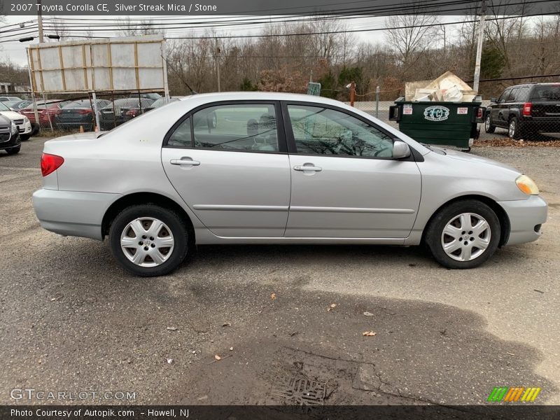 Silver Streak Mica / Stone 2007 Toyota Corolla CE