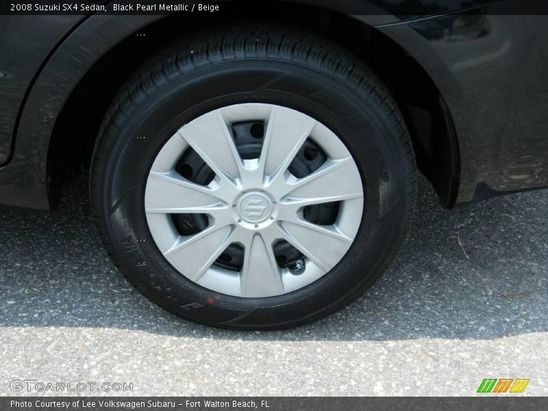 Black Pearl Metallic / Beige 2008 Suzuki SX4 Sedan