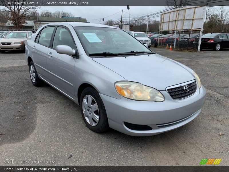 Silver Streak Mica / Stone 2007 Toyota Corolla CE