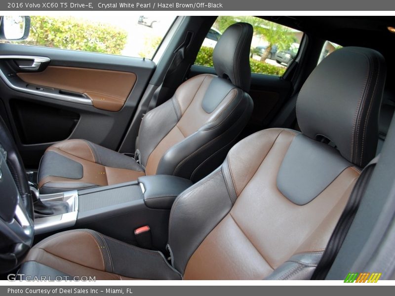 Crystal White Pearl / Hazel Brown/Off-Black 2016 Volvo XC60 T5 Drive-E