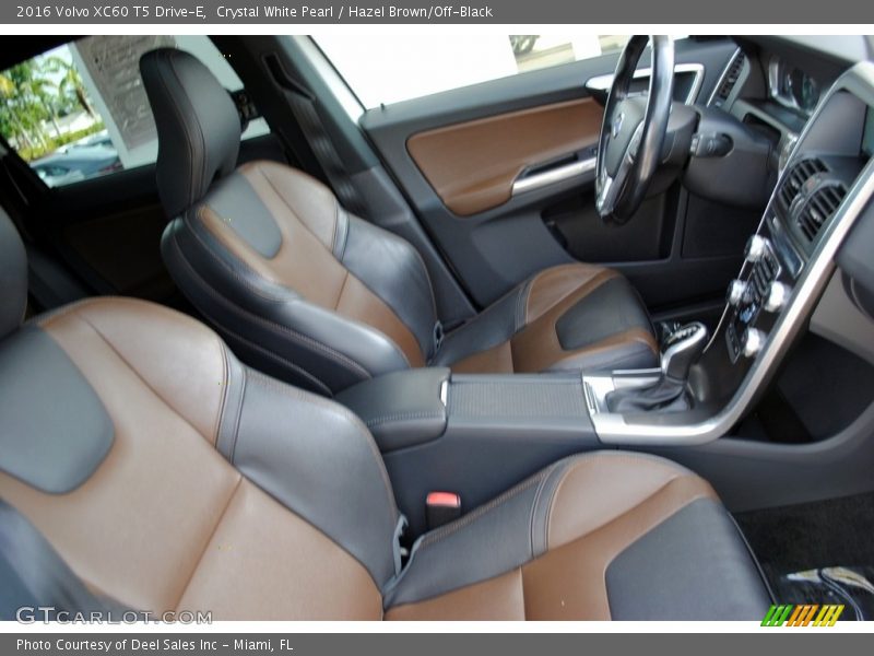 Crystal White Pearl / Hazel Brown/Off-Black 2016 Volvo XC60 T5 Drive-E