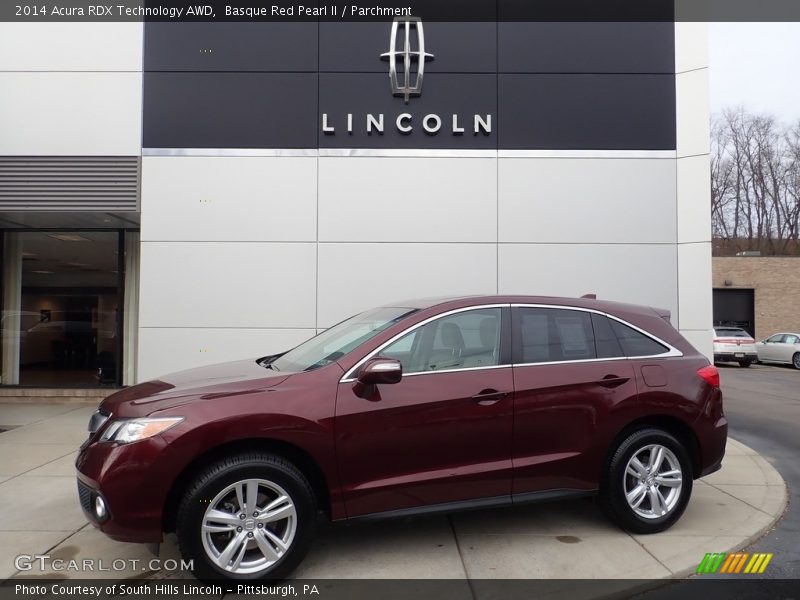 Basque Red Pearl II / Parchment 2014 Acura RDX Technology AWD