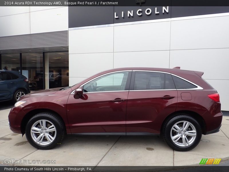 Basque Red Pearl II / Parchment 2014 Acura RDX Technology AWD