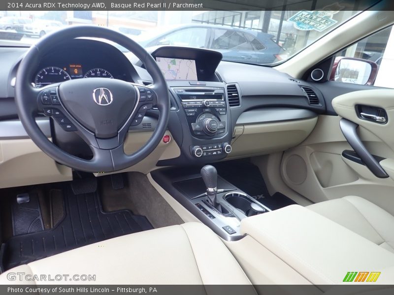 Basque Red Pearl II / Parchment 2014 Acura RDX Technology AWD