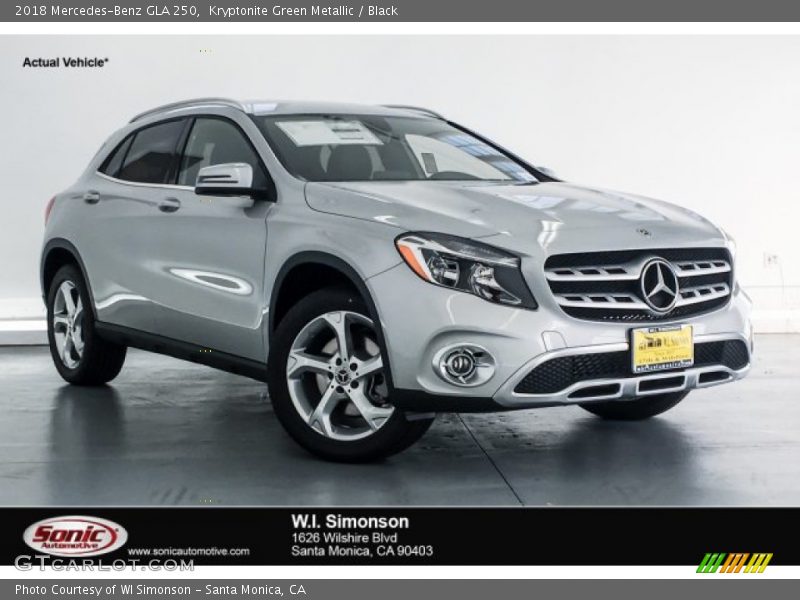 Kryptonite Green Metallic / Black 2018 Mercedes-Benz GLA 250