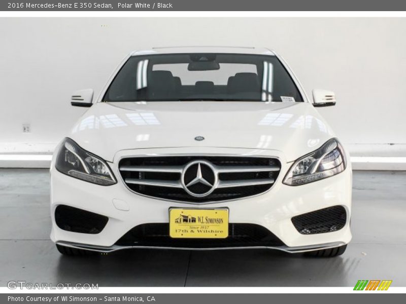 Polar White / Black 2016 Mercedes-Benz E 350 Sedan