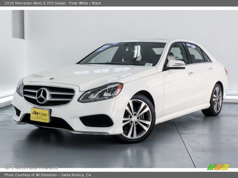 Polar White / Black 2016 Mercedes-Benz E 350 Sedan