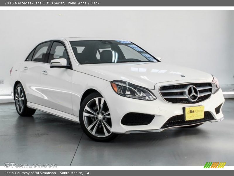 Polar White / Black 2016 Mercedes-Benz E 350 Sedan