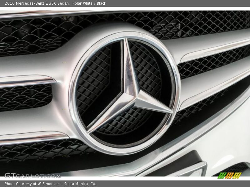 Polar White / Black 2016 Mercedes-Benz E 350 Sedan