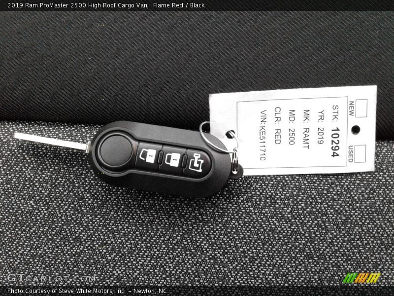 Flame Red / Black 2019 Ram ProMaster 2500 High Roof Cargo Van