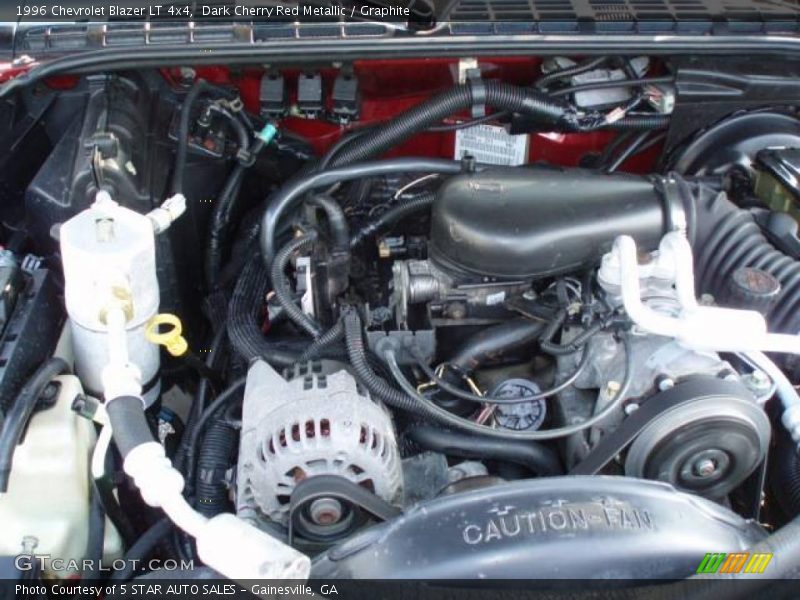 Dark Cherry Red Metallic / Graphite 1996 Chevrolet Blazer LT 4x4