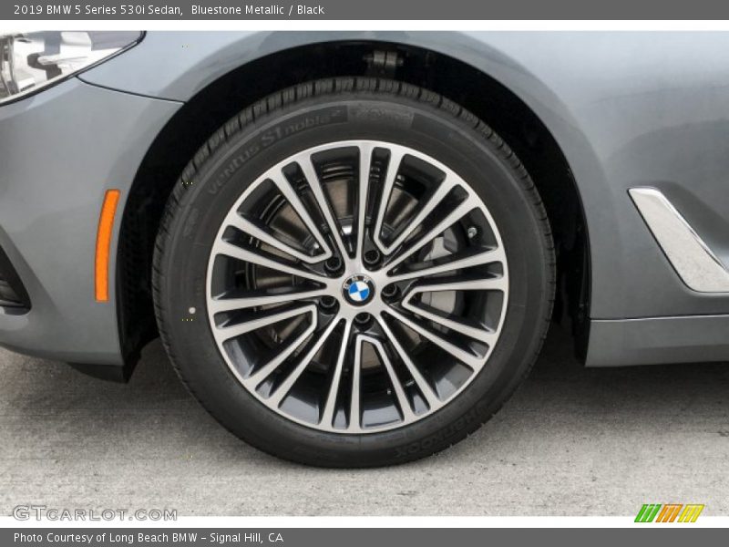 Bluestone Metallic / Black 2019 BMW 5 Series 530i Sedan