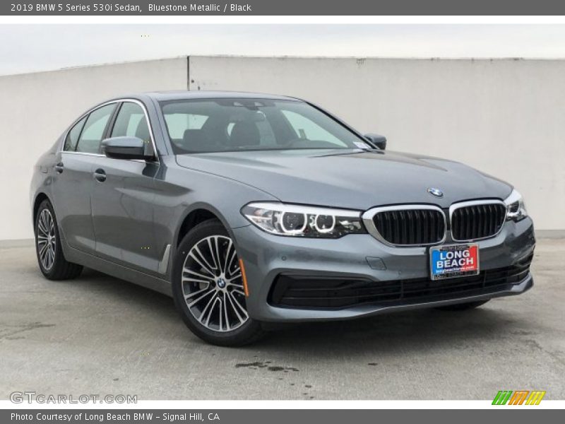 Bluestone Metallic / Black 2019 BMW 5 Series 530i Sedan