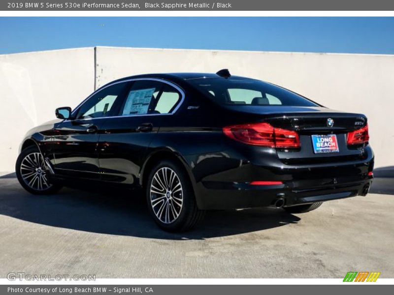 Black Sapphire Metallic / Black 2019 BMW 5 Series 530e iPerformance Sedan