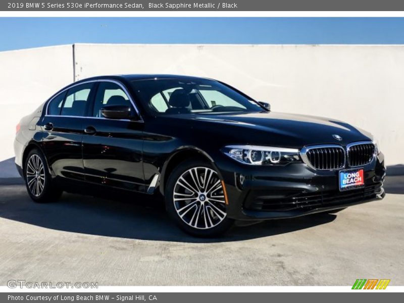 Black Sapphire Metallic / Black 2019 BMW 5 Series 530e iPerformance Sedan