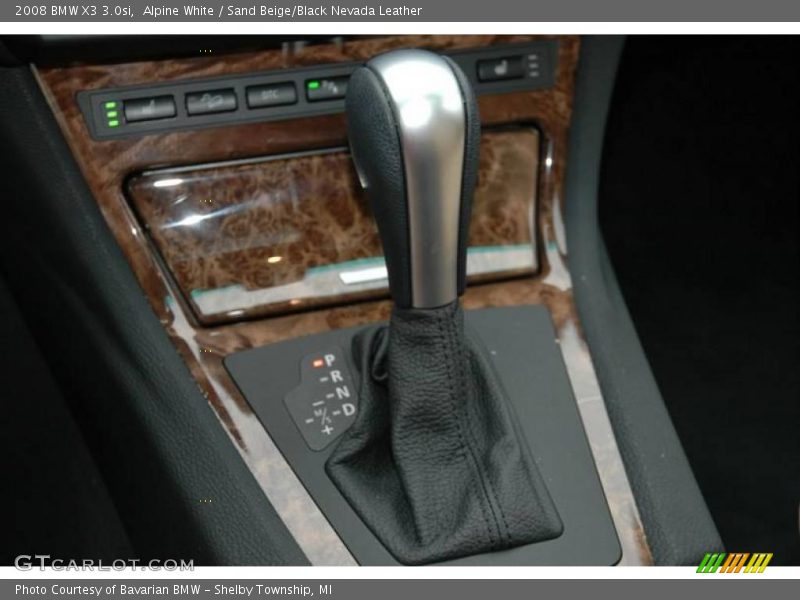 Alpine White / Sand Beige/Black Nevada Leather 2008 BMW X3 3.0si