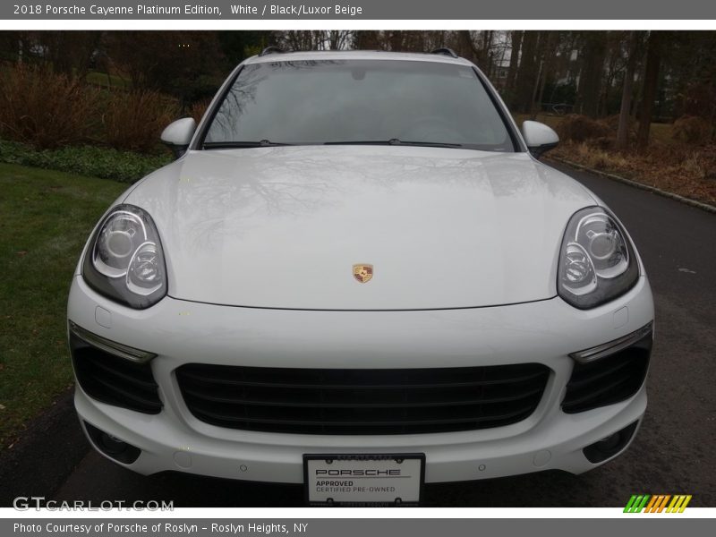 White / Black/Luxor Beige 2018 Porsche Cayenne Platinum Edition