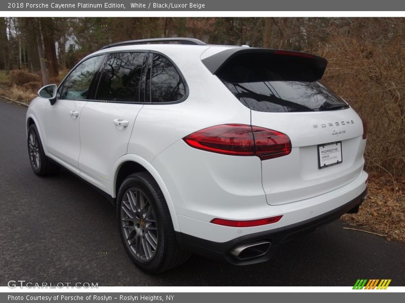 White / Black/Luxor Beige 2018 Porsche Cayenne Platinum Edition