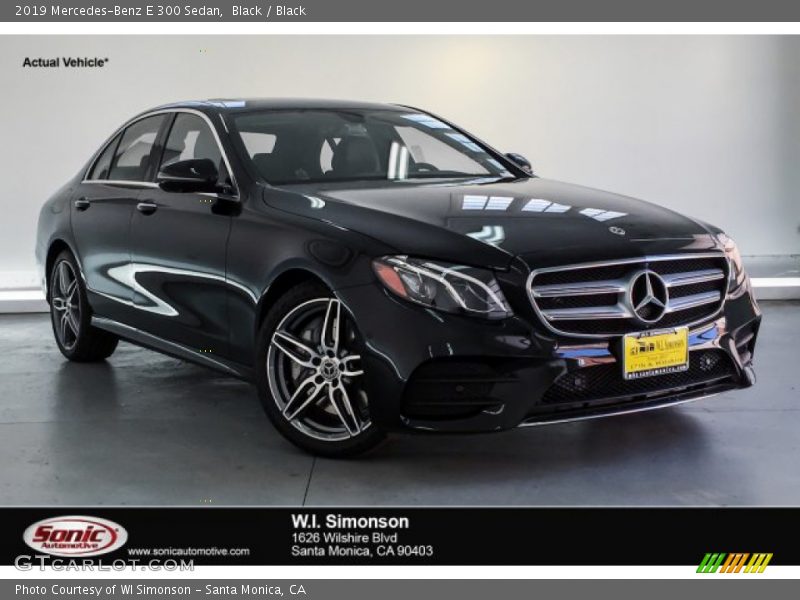 Black / Black 2019 Mercedes-Benz E 300 Sedan