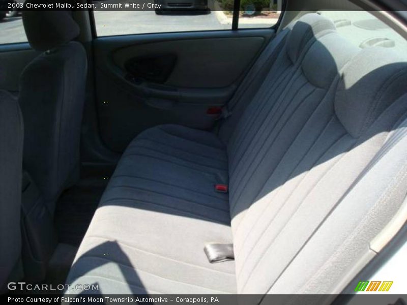 Summit White / Gray 2003 Chevrolet Malibu Sedan