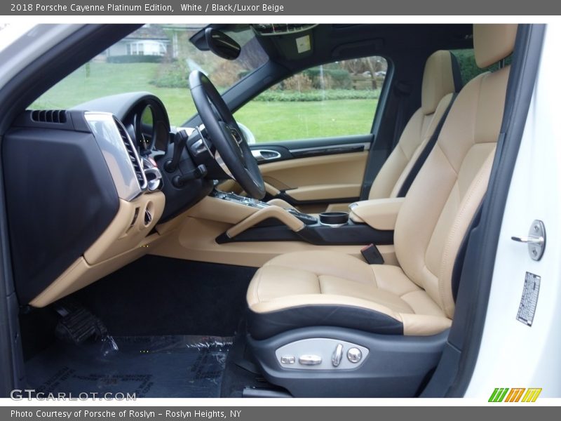 White / Black/Luxor Beige 2018 Porsche Cayenne Platinum Edition