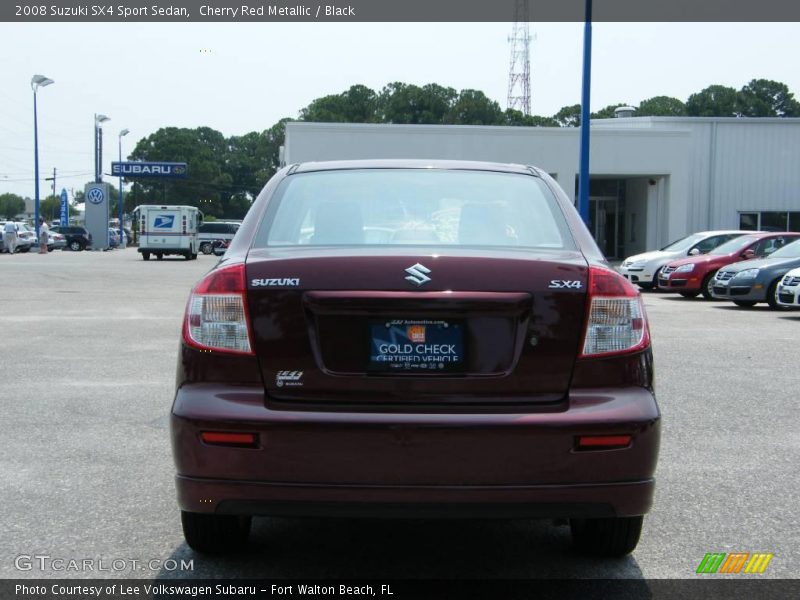 Cherry Red Metallic / Black 2008 Suzuki SX4 Sport Sedan