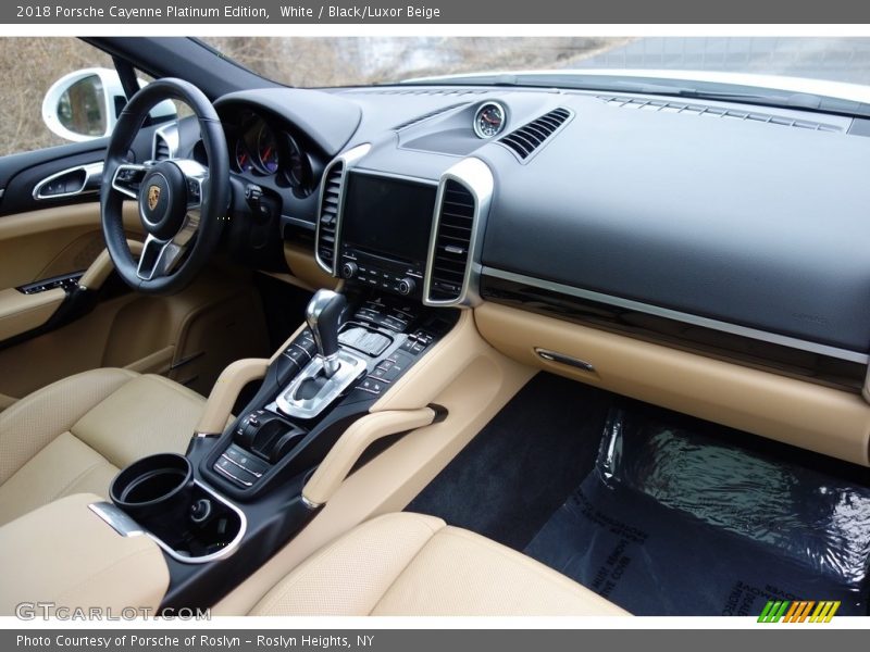White / Black/Luxor Beige 2018 Porsche Cayenne Platinum Edition