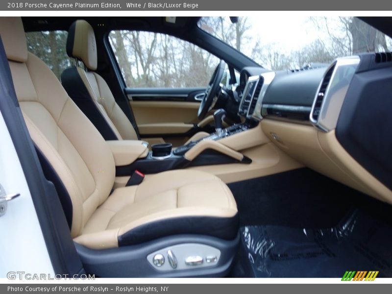 White / Black/Luxor Beige 2018 Porsche Cayenne Platinum Edition
