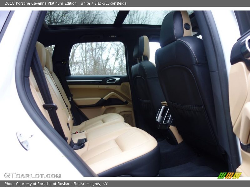 White / Black/Luxor Beige 2018 Porsche Cayenne Platinum Edition