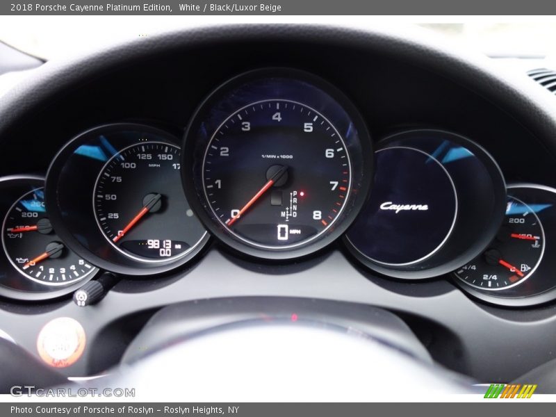 White / Black/Luxor Beige 2018 Porsche Cayenne Platinum Edition