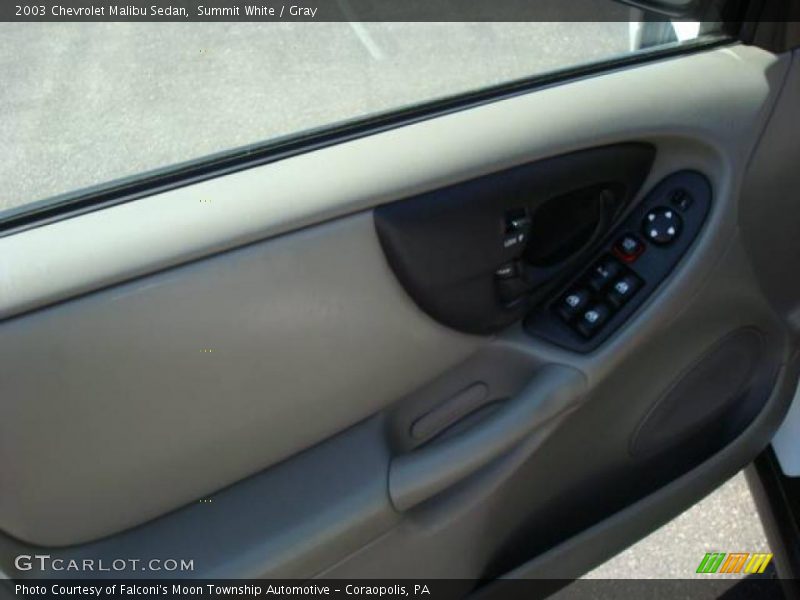 Summit White / Gray 2003 Chevrolet Malibu Sedan