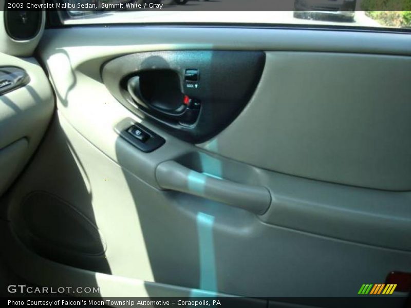 Summit White / Gray 2003 Chevrolet Malibu Sedan
