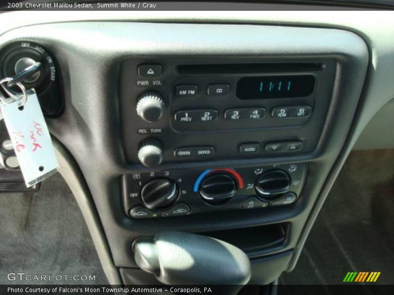 Summit White / Gray 2003 Chevrolet Malibu Sedan