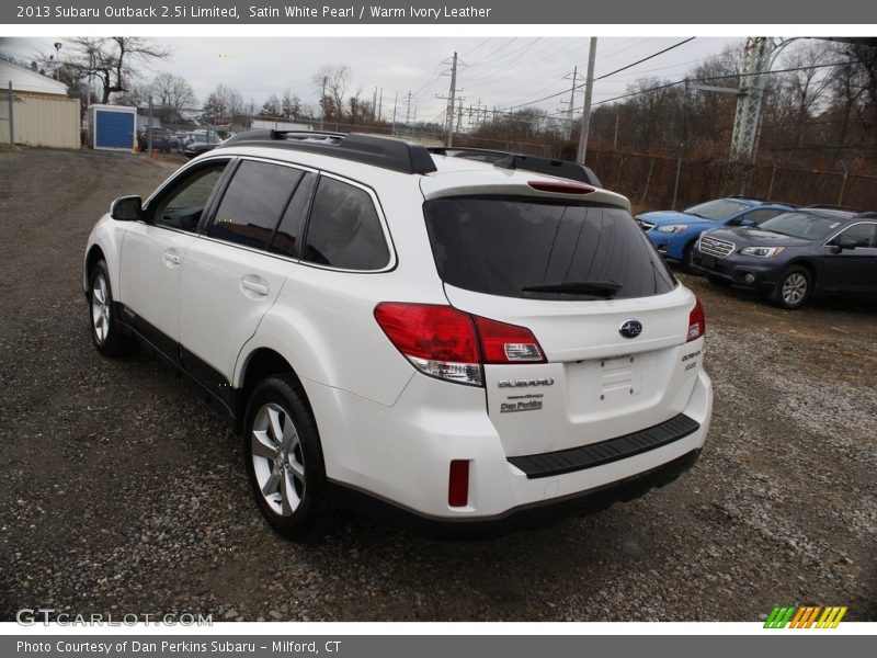 Satin White Pearl / Warm Ivory Leather 2013 Subaru Outback 2.5i Limited