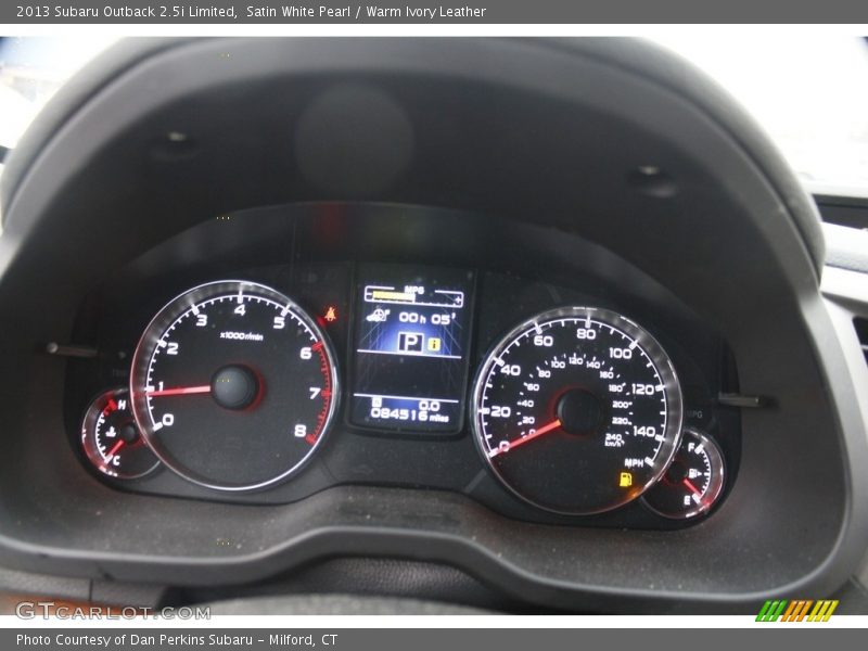 Satin White Pearl / Warm Ivory Leather 2013 Subaru Outback 2.5i Limited