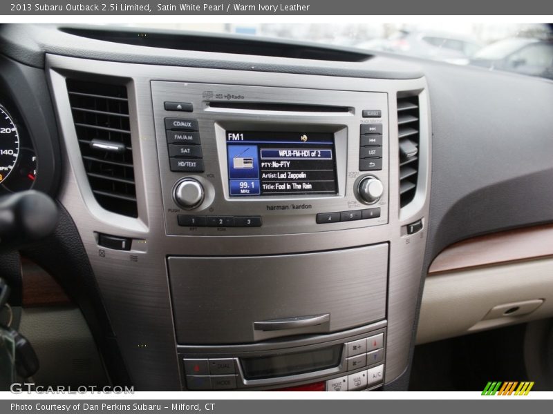 Satin White Pearl / Warm Ivory Leather 2013 Subaru Outback 2.5i Limited