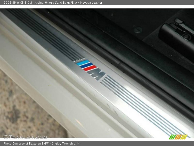 Alpine White / Sand Beige/Black Nevada Leather 2008 BMW X3 3.0si