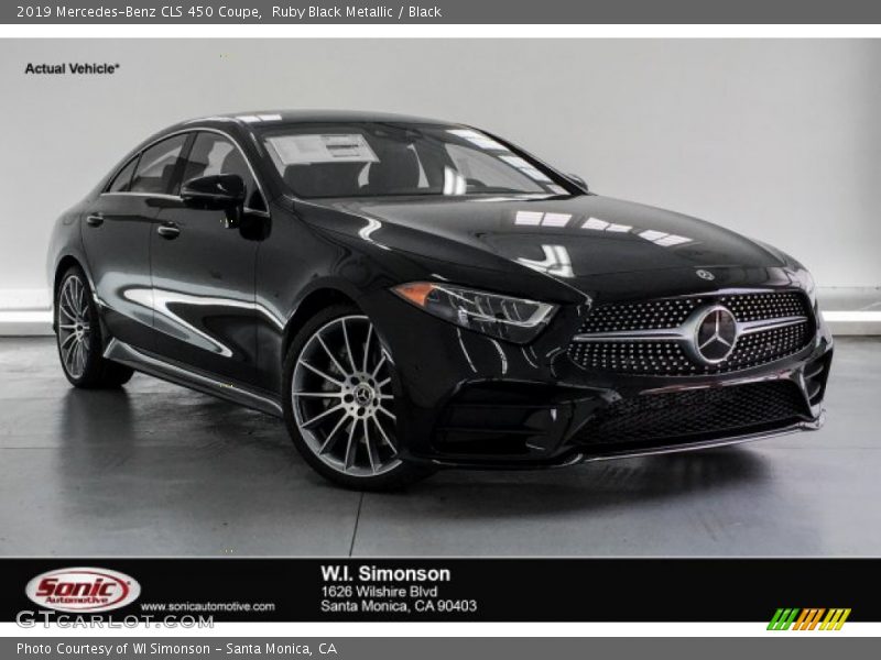 Ruby Black Metallic / Black 2019 Mercedes-Benz CLS 450 Coupe