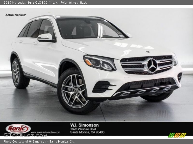 Polar White / Black 2019 Mercedes-Benz GLC 300 4Matic