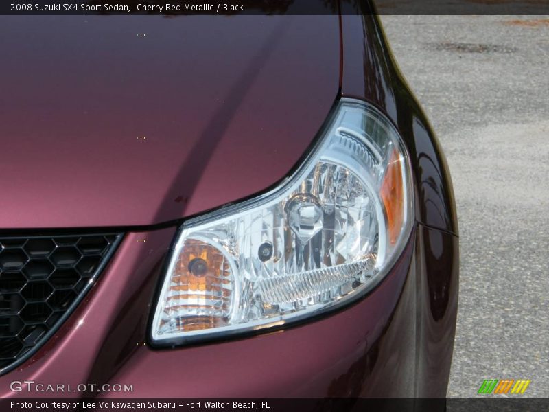 Cherry Red Metallic / Black 2008 Suzuki SX4 Sport Sedan