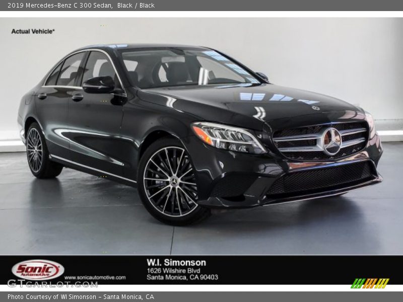 Black / Black 2019 Mercedes-Benz C 300 Sedan