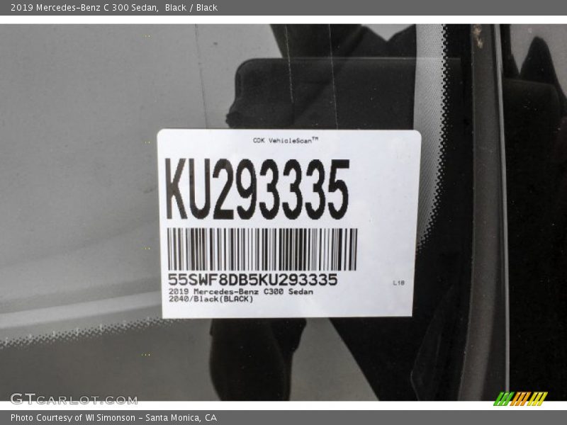 Black / Black 2019 Mercedes-Benz C 300 Sedan