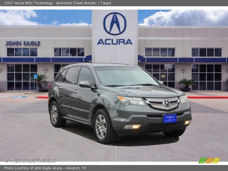 Aberdeen Green Metallic / Taupe 2007 Acura MDX Technology