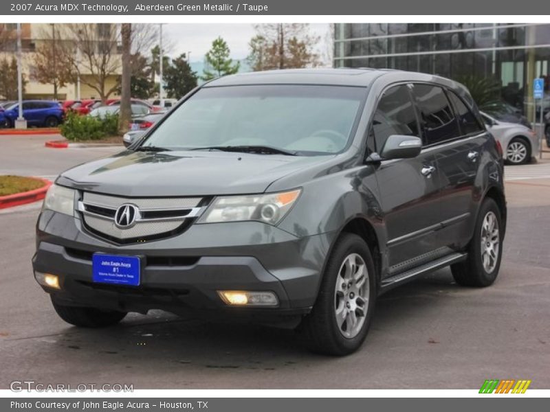Aberdeen Green Metallic / Taupe 2007 Acura MDX Technology