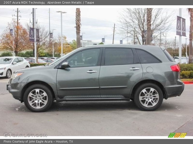 Aberdeen Green Metallic / Taupe 2007 Acura MDX Technology