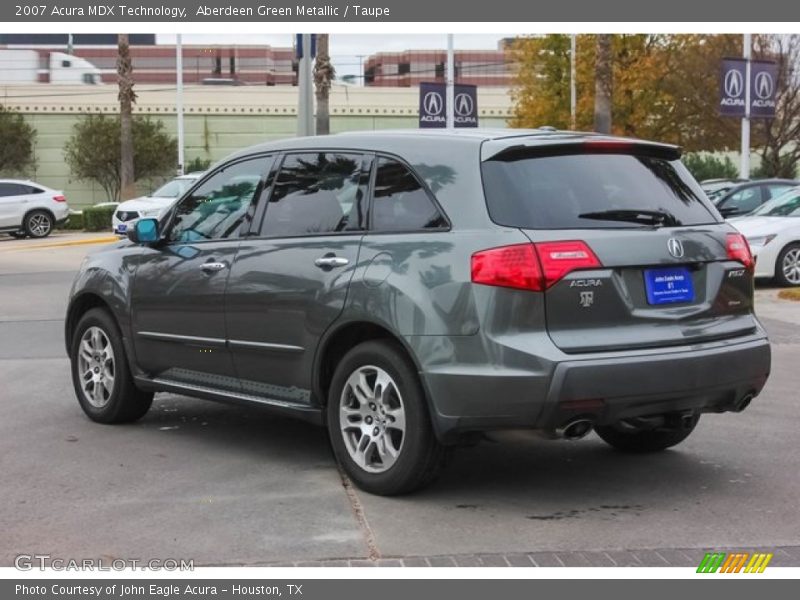 Aberdeen Green Metallic / Taupe 2007 Acura MDX Technology